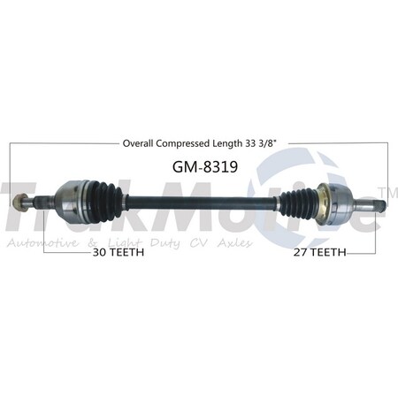 Surtrack Axle Cv Axle Shaft, Gm-8319 GM-8319